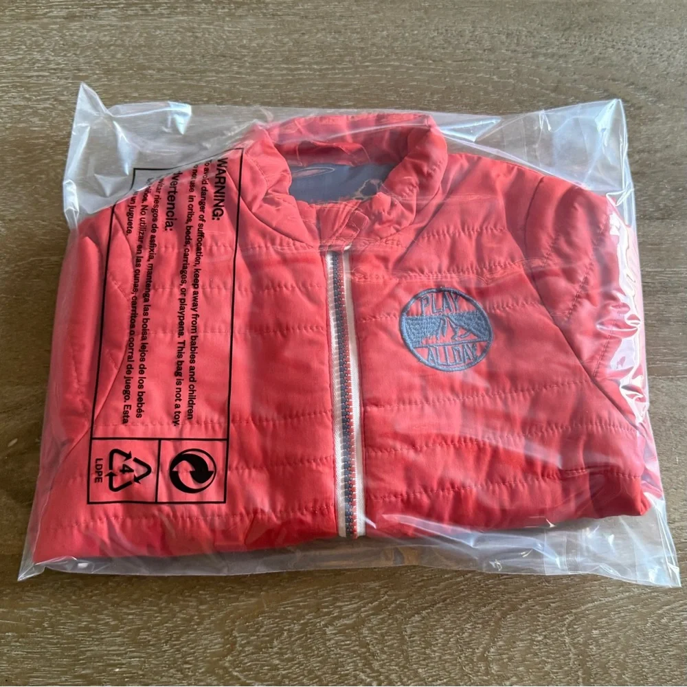 🧸 OshKosh B’Gosh | “Play All Day” Orange Quilted Jacket